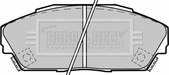 Borg & Beck BBP1217 - Гальмівні колодки, дискові гальма autocars.com.ua