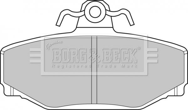 Borg & Beck BBP1218 - Гальмівні колодки, дискові гальма autocars.com.ua