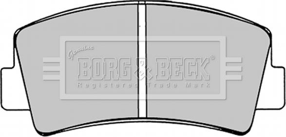 Borg & Beck BBP1221 - Тормозные колодки, дисковые, комплект avtokuzovplus.com.ua