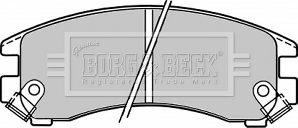 Borg & Beck BBP1223 - Тормозные колодки, дисковые, комплект avtokuzovplus.com.ua