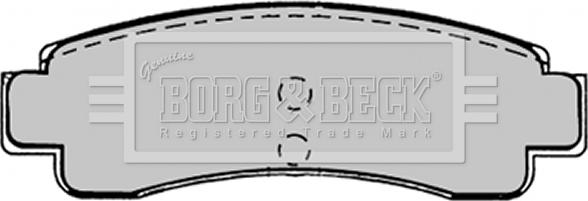 Borg & Beck BBP1224 - Тормозные колодки, дисковые, комплект avtokuzovplus.com.ua