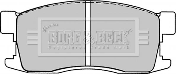 Borg & Beck BBP1225 - Тормозные колодки, дисковые, комплект avtokuzovplus.com.ua