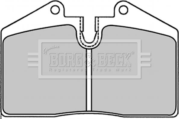 Borg & Beck BBP1227 - Гальмівні колодки, дискові гальма autocars.com.ua