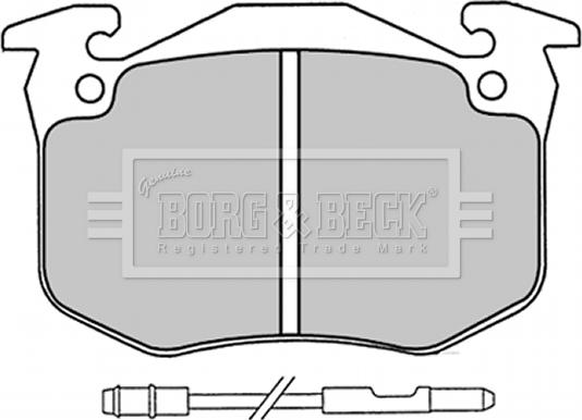 Borg & Beck BBP1230 - Тормозные колодки, дисковые, комплект avtokuzovplus.com.ua