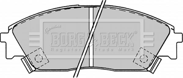 Borg & Beck BBP1232 - Гальмівні колодки, дискові гальма autocars.com.ua
