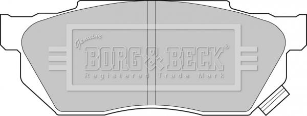 Borg & Beck BBP1236 - Гальмівні колодки, дискові гальма autocars.com.ua