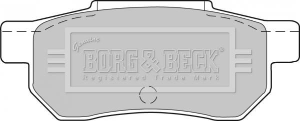 Borg & Beck BBP1237 - Гальмівні колодки, дискові гальма autocars.com.ua