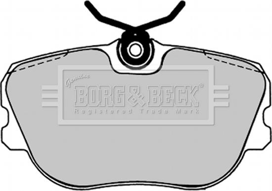 Borg & Beck BBP1238 - Тормозные колодки, дисковые, комплект avtokuzovplus.com.ua