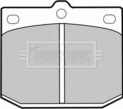 Borg & Beck BBP1239 - Тормозные колодки, дисковые, комплект autodnr.net