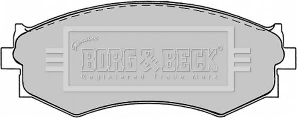 Borg & Beck BBP1240 - Тормозные колодки, дисковые, комплект avtokuzovplus.com.ua