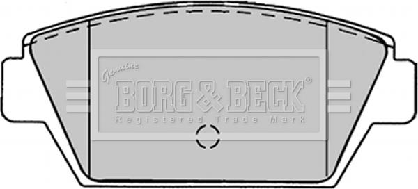 Borg & Beck BBP1243 - Гальмівні колодки, дискові гальма autocars.com.ua
