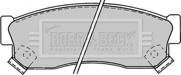 Borg & Beck BBP1244 - Гальмівні колодки, дискові гальма autocars.com.ua