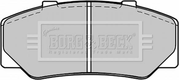 Borg & Beck BBP1246 - Гальмівні колодки, дискові гальма autocars.com.ua