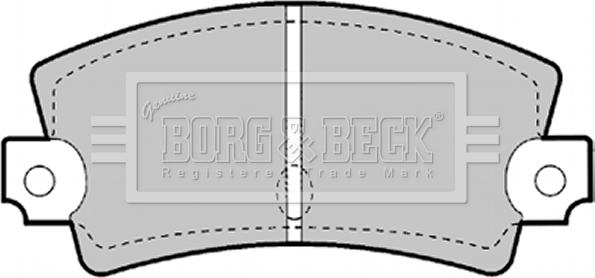 Borg & Beck BBP1247 - Тормозные колодки, дисковые, комплект autodnr.net