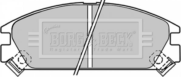 Borg & Beck BBP1249 - Гальмівні колодки, дискові гальма autocars.com.ua