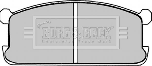 Borg & Beck BBP1251 - Тормозные колодки, дисковые, комплект avtokuzovplus.com.ua