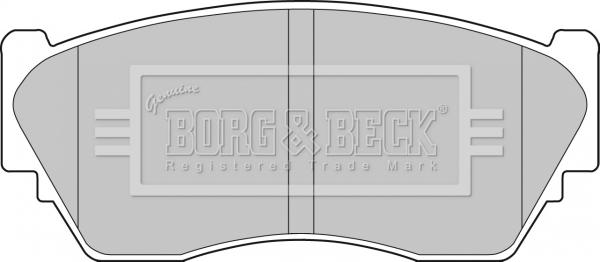 Borg & Beck BBP1253 - Тормозные колодки, дисковые, комплект autodnr.net