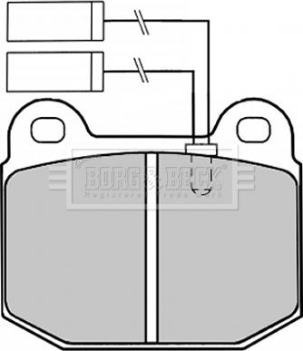 Borg & Beck BBP1254 - Тормозные колодки, дисковые, комплект avtokuzovplus.com.ua