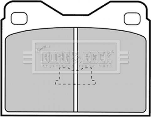 Borg & Beck BBP1259 - Гальмівні колодки, дискові гальма autocars.com.ua