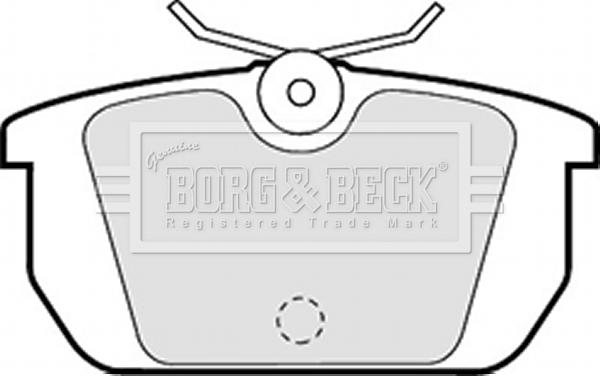 Borg & Beck BBP1261 - Тормозные колодки, дисковые, комплект autodnr.net