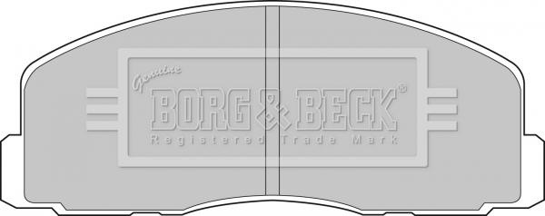 Borg & Beck BBP1262 - Тормозные колодки, дисковые, комплект avtokuzovplus.com.ua