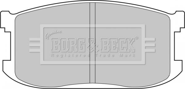 Borg & Beck BBP1265 - Тормозные колодки, дисковые, комплект autodnr.net