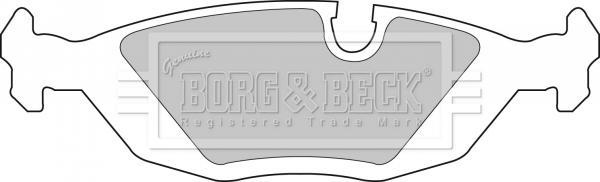 Borg & Beck BBP1266 - Тормозные колодки, дисковые, комплект avtokuzovplus.com.ua