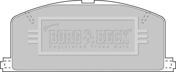 Borg & Beck BBP1267 - Тормозные колодки, дисковые, комплект avtokuzovplus.com.ua