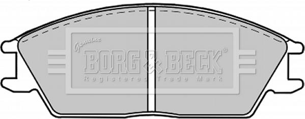 Borg & Beck BBP1268 - Гальмівні колодки, дискові гальма autocars.com.ua