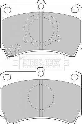 Borg & Beck BBP1269 - Гальмівні колодки, дискові гальма autocars.com.ua