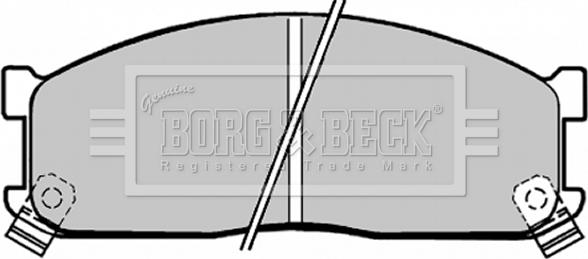 Borg & Beck BBP1271 - Тормозные колодки, дисковые, комплект avtokuzovplus.com.ua