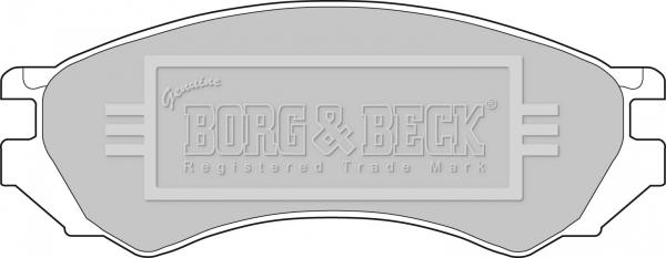 Borg & Beck BBP1272 - Гальмівні колодки, дискові гальма autocars.com.ua