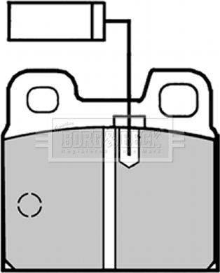 Borg & Beck BBP1273 - Тормозные колодки, дисковые, комплект avtokuzovplus.com.ua