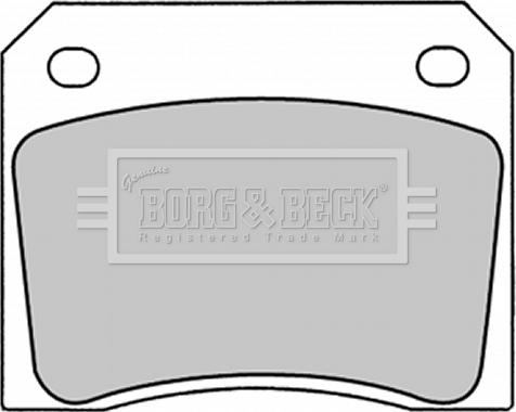 Borg & Beck BBP1281 - Гальмівні колодки, дискові гальма autocars.com.ua