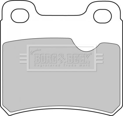 Borg & Beck BBP1282 - Тормозные колодки, дисковые, комплект autodnr.net