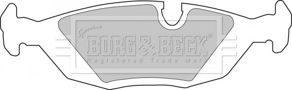 Borg & Beck BBP1284 - Тормозные колодки, дисковые, комплект avtokuzovplus.com.ua