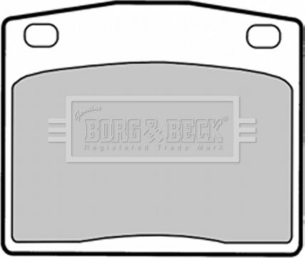 Borg & Beck BBP1287 - Тормозные колодки, дисковые, комплект avtokuzovplus.com.ua