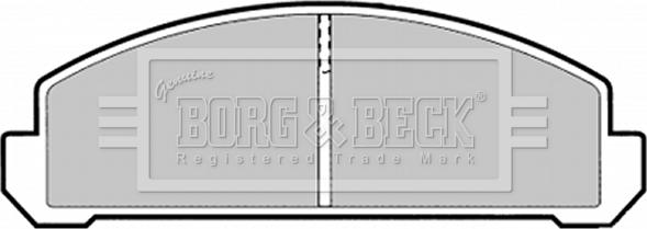 Borg & Beck BBP1289 - Гальмівні колодки, дискові гальма autocars.com.ua