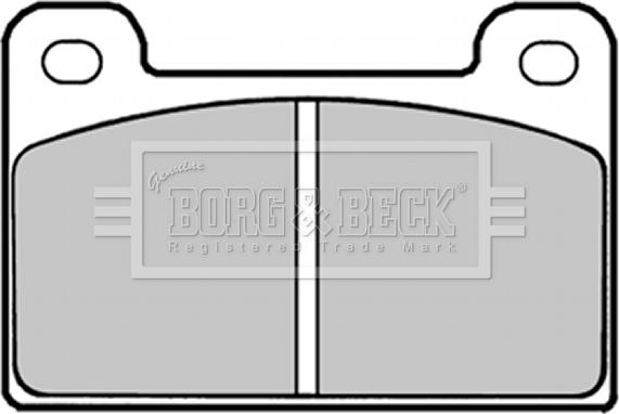 Borg & Beck BBP1292 - Гальмівні колодки, дискові гальма autocars.com.ua