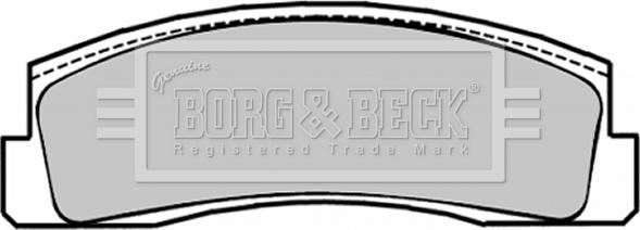 Borg & Beck BBP1294 - Тормозные колодки, дисковые, комплект avtokuzovplus.com.ua