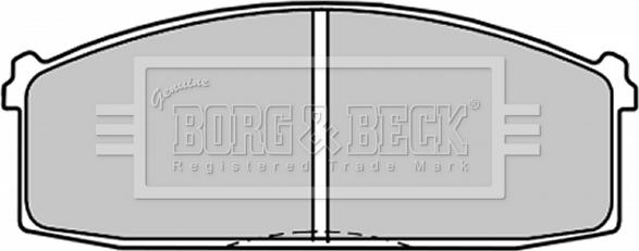 Borg & Beck BBP1300 - Гальмівні колодки, дискові гальма autocars.com.ua