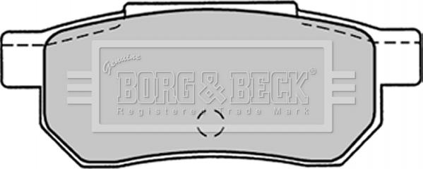 Borg & Beck BBP1301 - Гальмівні колодки, дискові гальма autocars.com.ua