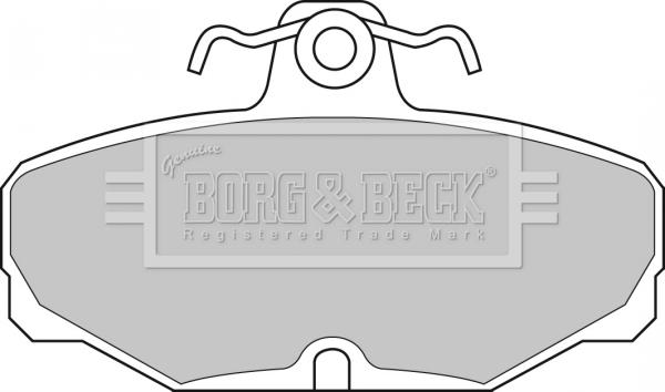 Borg & Beck BBP1302 - Тормозные колодки, дисковые, комплект avtokuzovplus.com.ua