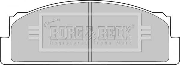 Borg & Beck BBP1305 - Тормозные колодки, дисковые, комплект avtokuzovplus.com.ua