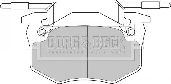 Borg & Beck BBP1306 - Тормозные колодки, дисковые, комплект autodnr.net