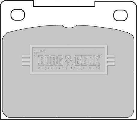 Borg & Beck BBP1307 - Тормозные колодки, дисковые, комплект autodnr.net