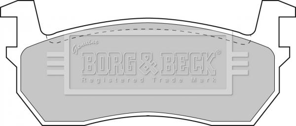 Borg & Beck BBP1309 - Тормозные колодки, дисковые, комплект avtokuzovplus.com.ua