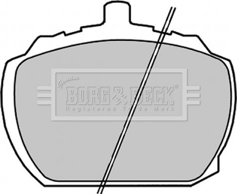 Borg & Beck BBP1311 - Тормозные колодки, дисковые, комплект autodnr.net