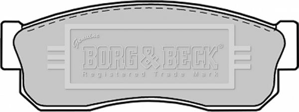 Borg & Beck BBP1312 - Гальмівні колодки, дискові гальма autocars.com.ua