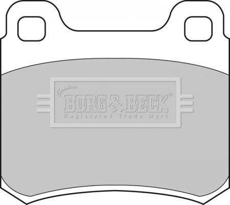 Borg & Beck BBP1315 - Тормозные колодки, дисковые, комплект avtokuzovplus.com.ua